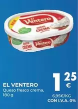 Oferta de El Ventero - Queso Fresco Crema por 1,25€ en CashDiplo