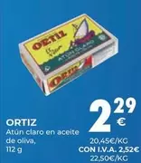 Oferta de Ortiz - Atun Claro En Aceite De Oliva por 2,29€ en CashDiplo