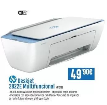 Oferta de HP - Deskjet 2822e Multifuncional por 49,9€ en Beep