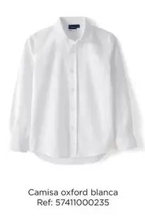 Oferta de Oxford - Camisa  Blanca en El Corte Inglés