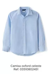 Oferta de Oxford - Camisa  Celeste en El Corte Inglés