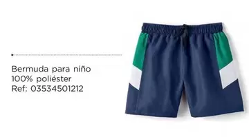 Oferta de Bermuda Para Nino en El Corte Inglés