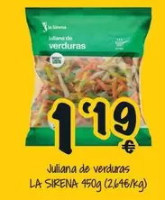 Oferta de La Sirena - Juliana De Verduras por 1,19€ en Cash Fresh