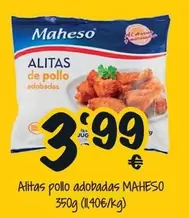 Oferta de Maheso - Alitas Pollo Adobadas por 3,99€ en Cash Fresh