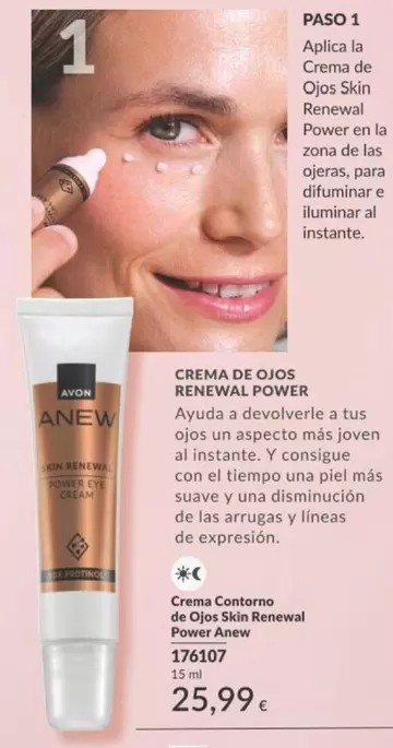 Oferta de Anew - Aplica La Ojos Skin Renewal por 25,99€ en AVON