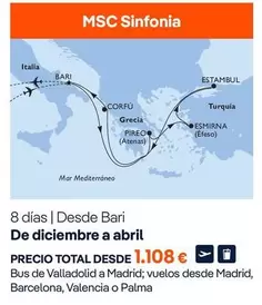 Oferta de Abril - Desc De Bari De Diciembre A por 1108€ en Nautalia Viajes