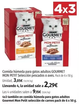 Oferta de Purina - Comida Húmeda Para Gatos Adultos por 3,05€ en El Corte Inglés