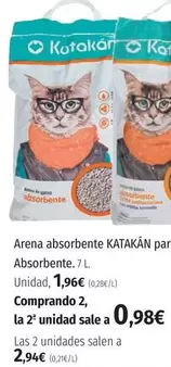 Oferta de Katakan - Arena Absorbente por 1,96€ en El Corte Inglés