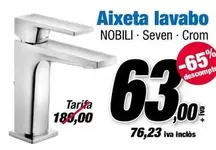 Oferta de Seven - Nobili - Aixeta Lavabo por 63€ en Ferrolan