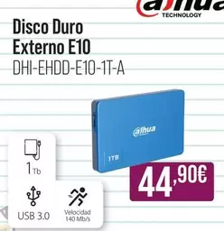 Oferta de Alhua - Disco Duro Externo E10 por 44,9€ en MR Micro