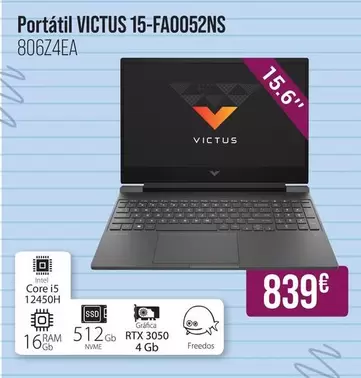 Oferta de Intel - Victus - Portátil 15-FA0052NS por 839€ en MR Micro