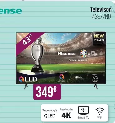 Oferta de Hisense - Tecnología Resolución por 349€ en MR Micro