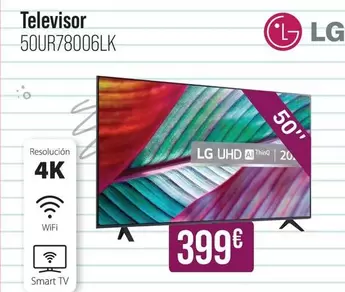 Oferta de LG - Televisor 50ur78006lk por 399€ en MR Micro