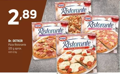 Oferta de Dr Oetker - Pizza Ristorante por 2,89€ en Coviran