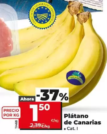 Oferta de Platano De Canarias por 1,5€ en Dia