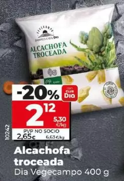 Oferta de Dia Vegecampo - Alcachofa Troceada por 2,12€ en Dia