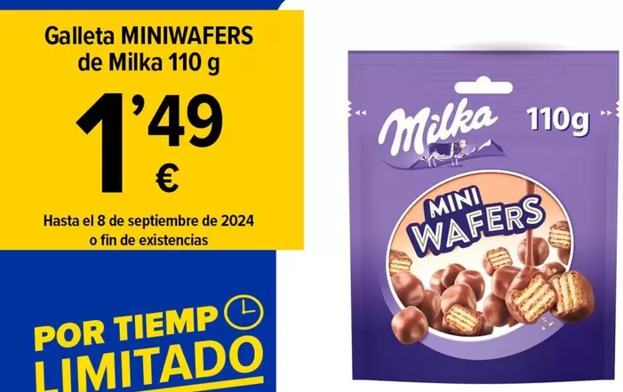 Oferta de Milka -  Mini Wafers 110g por 4,5€ en Cash Fresh