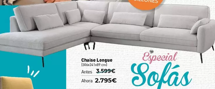 Oferta de Chaise Longue por 2795€ en Mubak