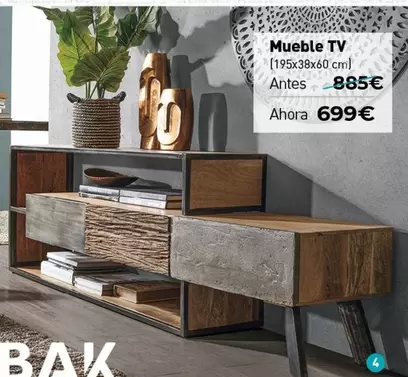 Oferta de Mueble Tv por 699€ en Mubak