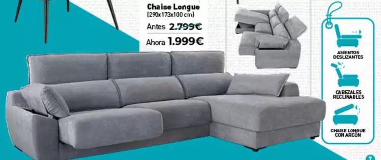 Oferta de Chaise Longue por 1999€ en Mubak