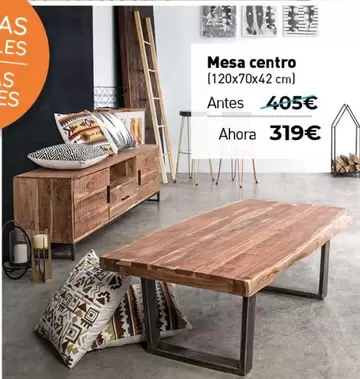 Oferta de Mesa Centro por 319€ en Mubak