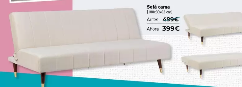 Oferta de Sofá Cama por 399€ en Mubak