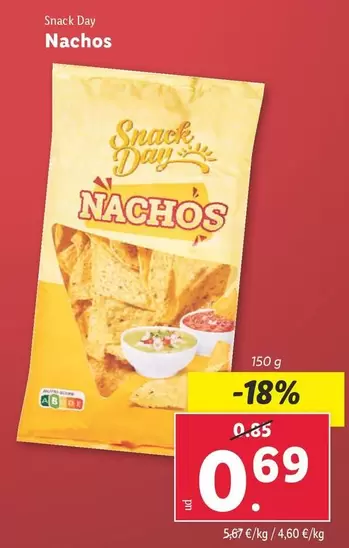 Oferta de Snack Day - Nachos por 0,69€ en Lidl