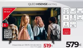 Oferta de Hisense - Qled por 519€ en Tien 21