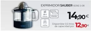 Oferta de Sauber - Exprimidor Serie 5.08 por 14,9€ en Tien 21