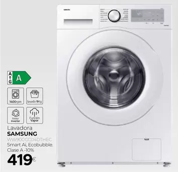 Oferta de Inverter - Samsung - Lavadora por 419€ en Tien 21