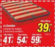 Oferta de Laminas De Madera Y Estructura Metalica por 39,99€ en Rapimueble