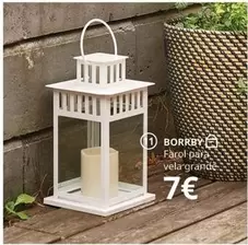 Oferta de Borrby - Farol Para Vela Grande por 7€ en IKEA