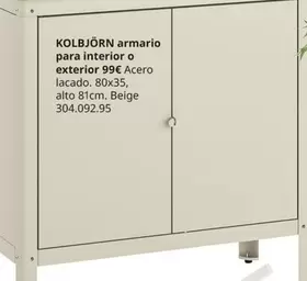 Oferta de Kolbjörn Armario Para Interior O Exterior por 99€ en IKEA