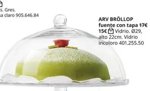 Oferta de Arv Bróllop - Fuente Con Tapa por 15€ en IKEA