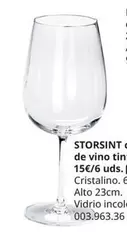 Oferta de Storsint Copa De Vino Tinto por 15€ en IKEA