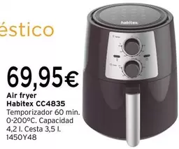 Oferta de Habitex - Air Fryer CC4835 por 69,95€ en Cadena88