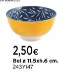 Oferta de Bol Ø 11,5xh.6 Cm por 2,5€ en Cadena88