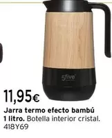 Oferta de 5 Five Simply Smart - Jarra Termo Efecto Bambú por 11,95€ en Cadena88