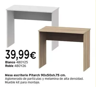 Oferta de Pitarch - Mesa Escritorio  por 39,99€ en Cadena88