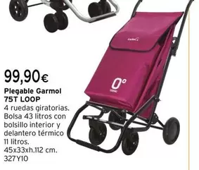 Oferta de  Garmol - Plegable 75T LOOP  por 99,9€ en Cadena88