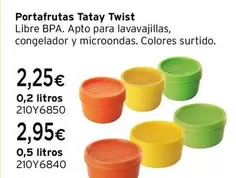 Oferta de Tatay - Portafrutas Twist  por 2,25€ en Cadena88