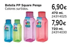 Oferta de Botella PP Square Pengo por 6,9€ en Cadena88