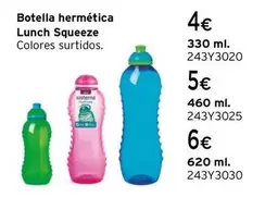 Oferta de Botella Hermética Lunch Squeeze por 4€ en Cadena88