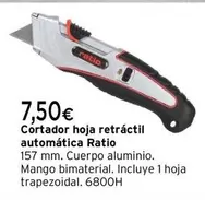 Oferta de Ratio - Cortador Hoja Retráctil Automática por 7,5€ en Cadena88