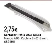 Oferta de Ratio - Cortador AG2 6824 por 2,75€ en Cadena88