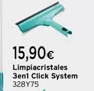 Oferta de Limpiacristales 3en1 Click System por 15,9€ en Cadena88