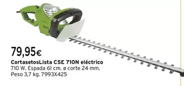 Oferta de Cortasetos Lista Cse 710n Eléctrico por 79,95€ en Cadena88