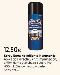 Oferta de Hammerite - Spray Esmalte Brillante  por 12,5€ en Cadena88