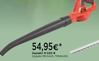 Oferta de Ratio - Soplador R-S20-B  por 54,95€ en Cadena88