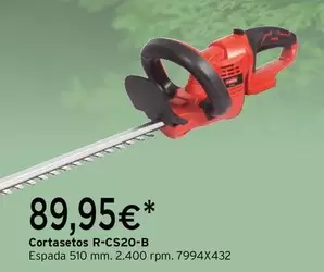 Oferta de Ratio - Cortasetos R-CS20-B por 89,95€ en Cadena88